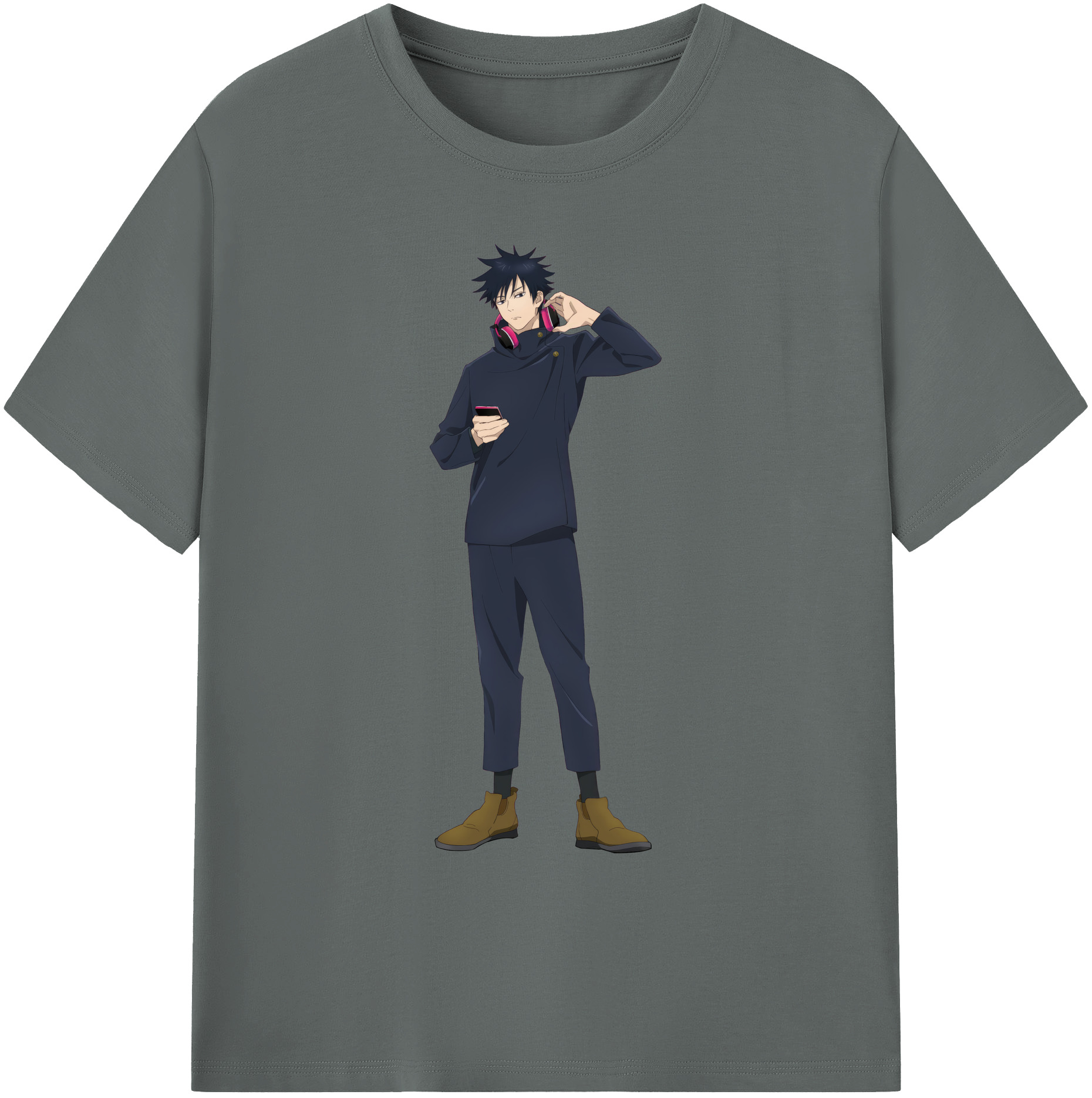 （画像用） 呪術廻戦 Jujutsu Kaisen 綿100％ メンズ半袖Tシャツ｜肌触りやわらか＆通気性